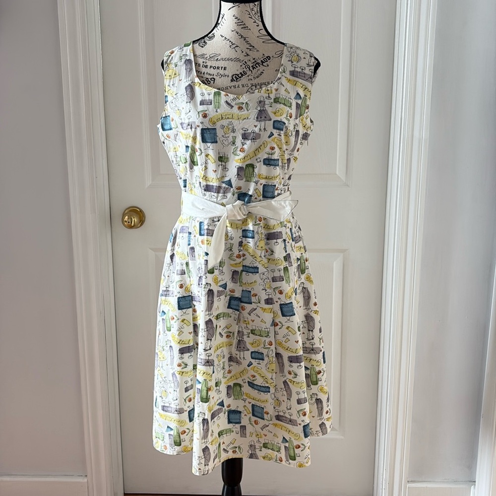 Tease Cotton Vintage look dress  Size 8